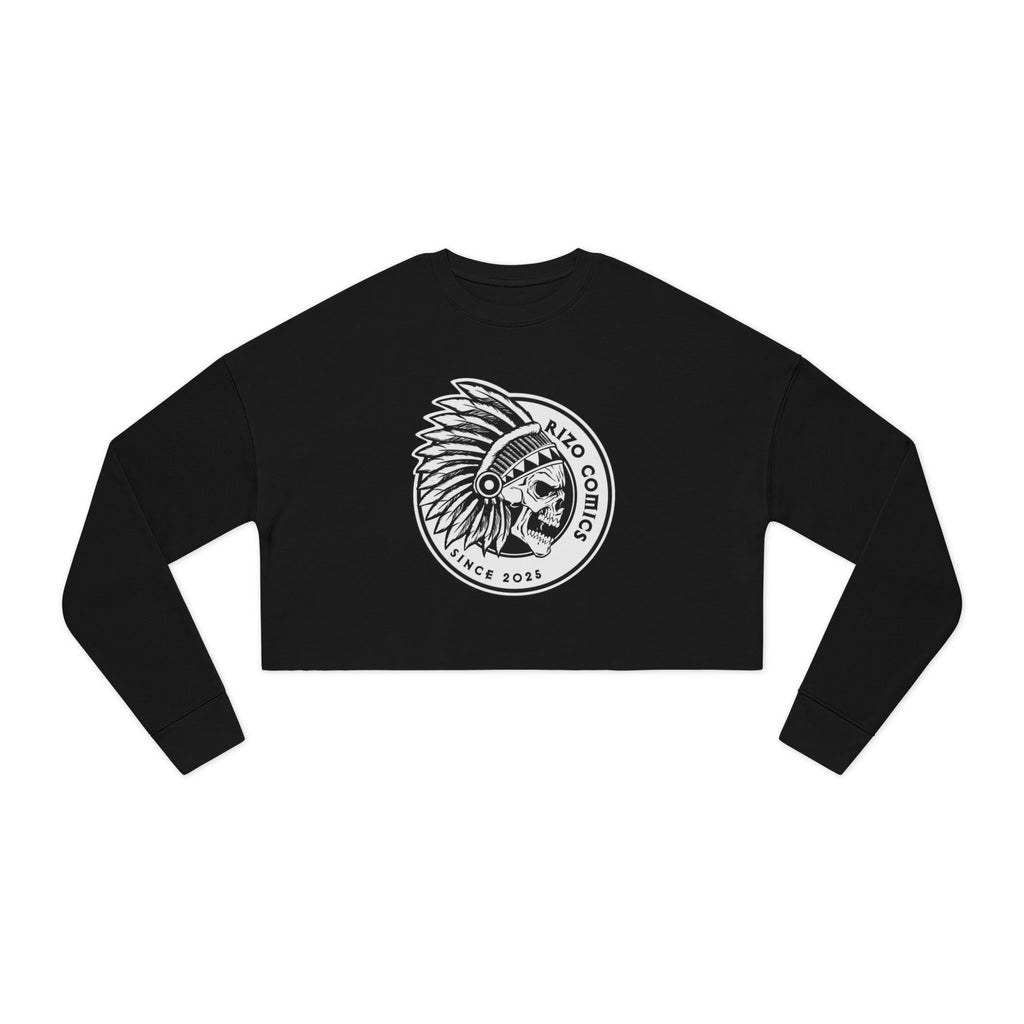 Rizo Comics - Chief Skull Logo (Female Cropped Sweatshirt)