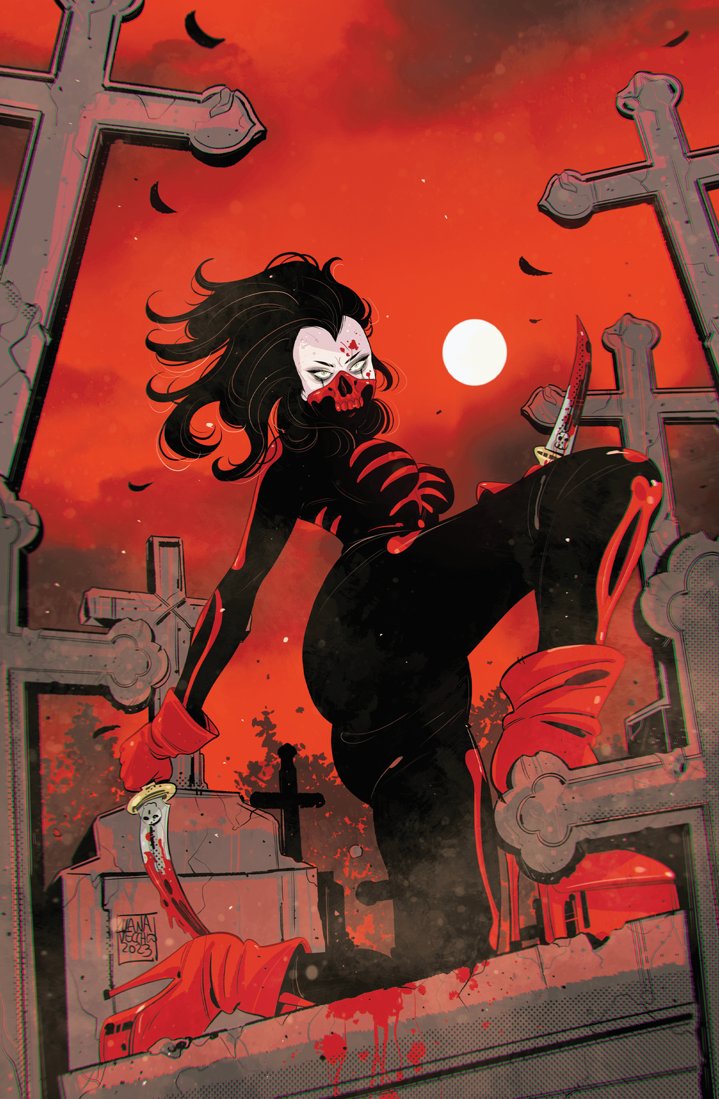 The Terrifying Crimson Bat #2 Virgin Variant (Luana Vecchio) PREORDER