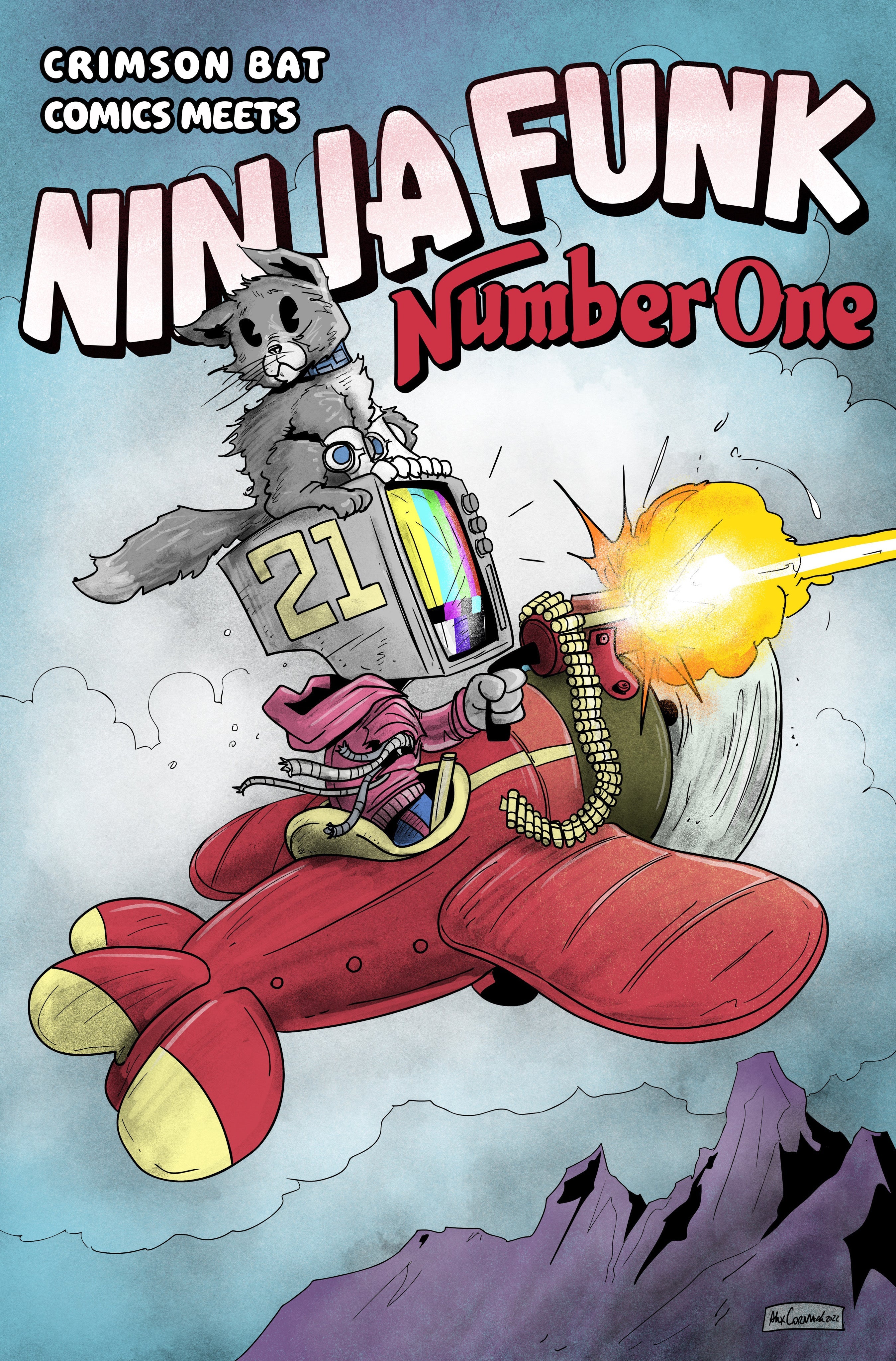 Ninja Funk #1 Crimson Bat Comics Exclusive Alex Cormack Variant