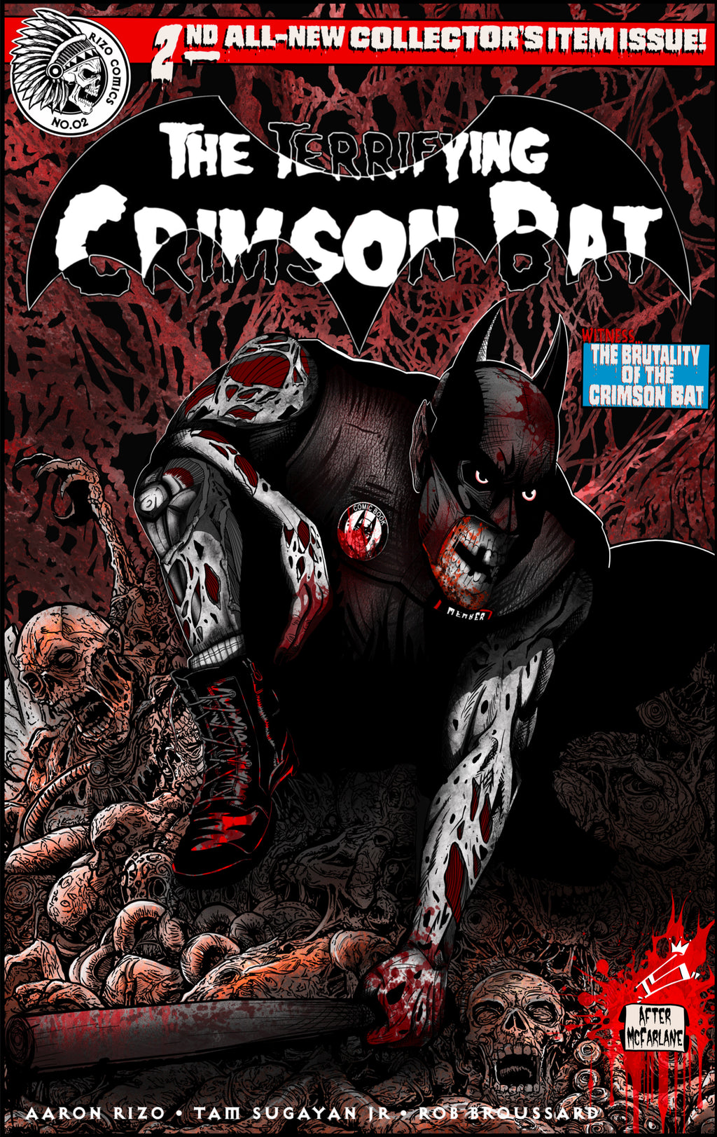 The Terrifying Crimson Bat #2 Main Cover (Tam Sugayan Jr) PREORDER