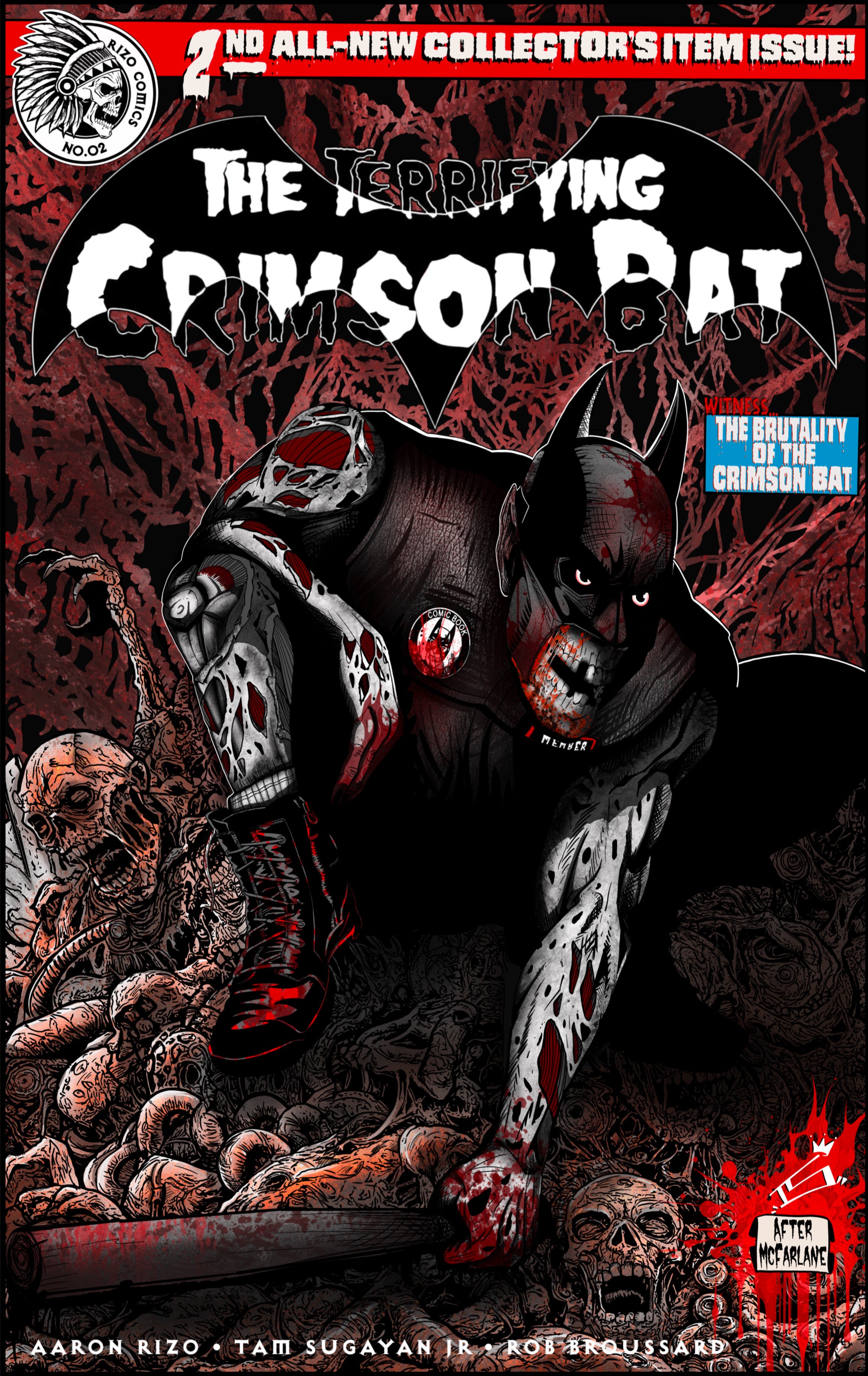 The Terrifying Crimson Bat #2 Main Cover (Tam Sugayan Jr) PREORDER