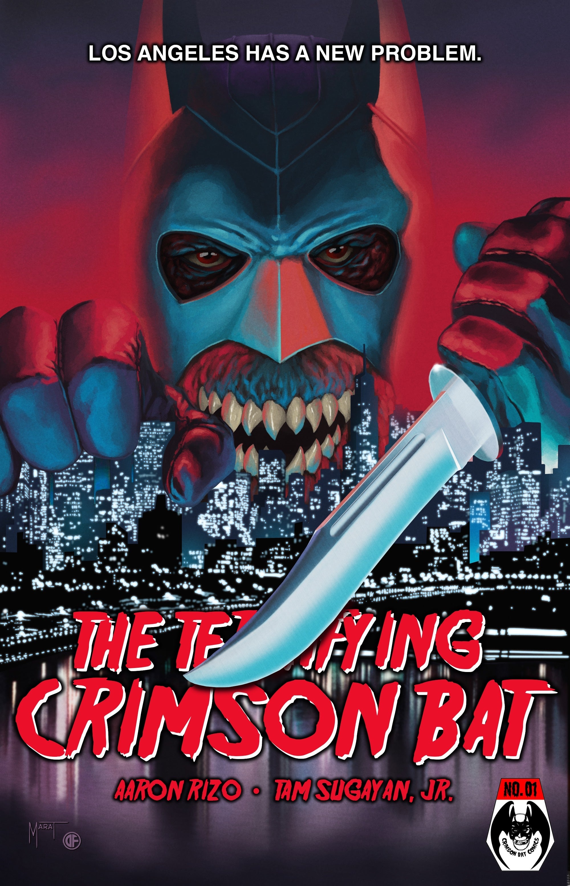 The Terrifying Crimson Bat #1 (Friday The 13th Part VIII Homage Variant)