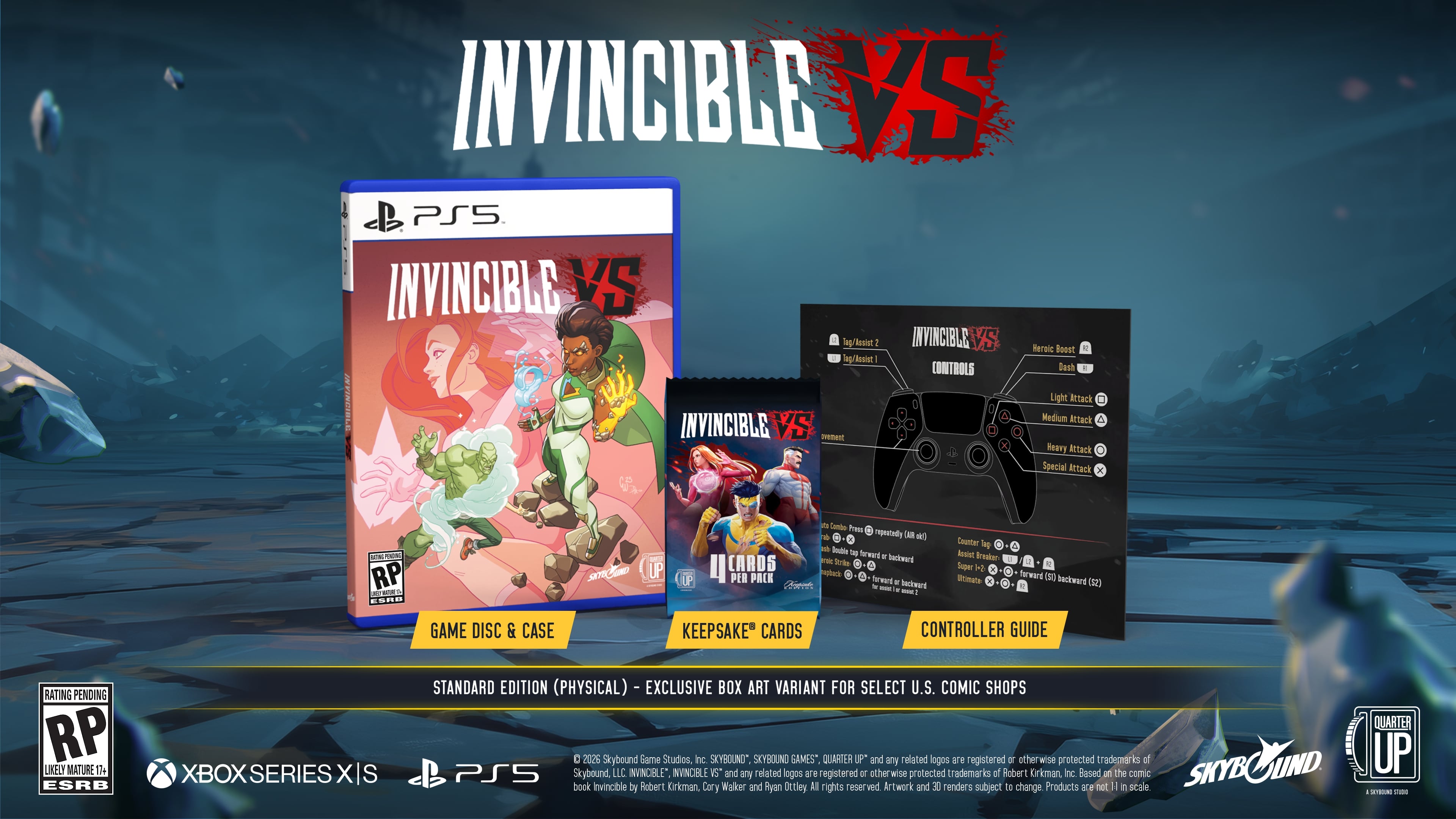 INVINCIBLE VS PS5 LUNAR EXCLUSIVE STANDARD EDITION BUNDLE (MR) FOC: 1/26/2026 / In-Store: 4/30/2026